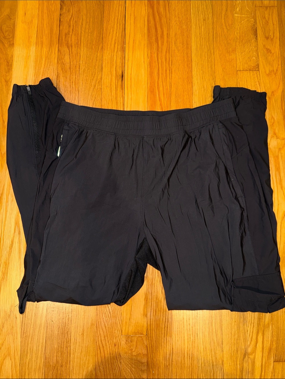 Men's Black Lightweight Joggers with Elastic Waist
